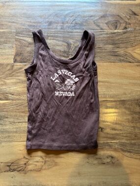 Source Unknown Brown Las Vegas Nevada Graphic Tank Top